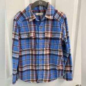 Boys 5T - Tucker and Tate Button Up Blue Flannel